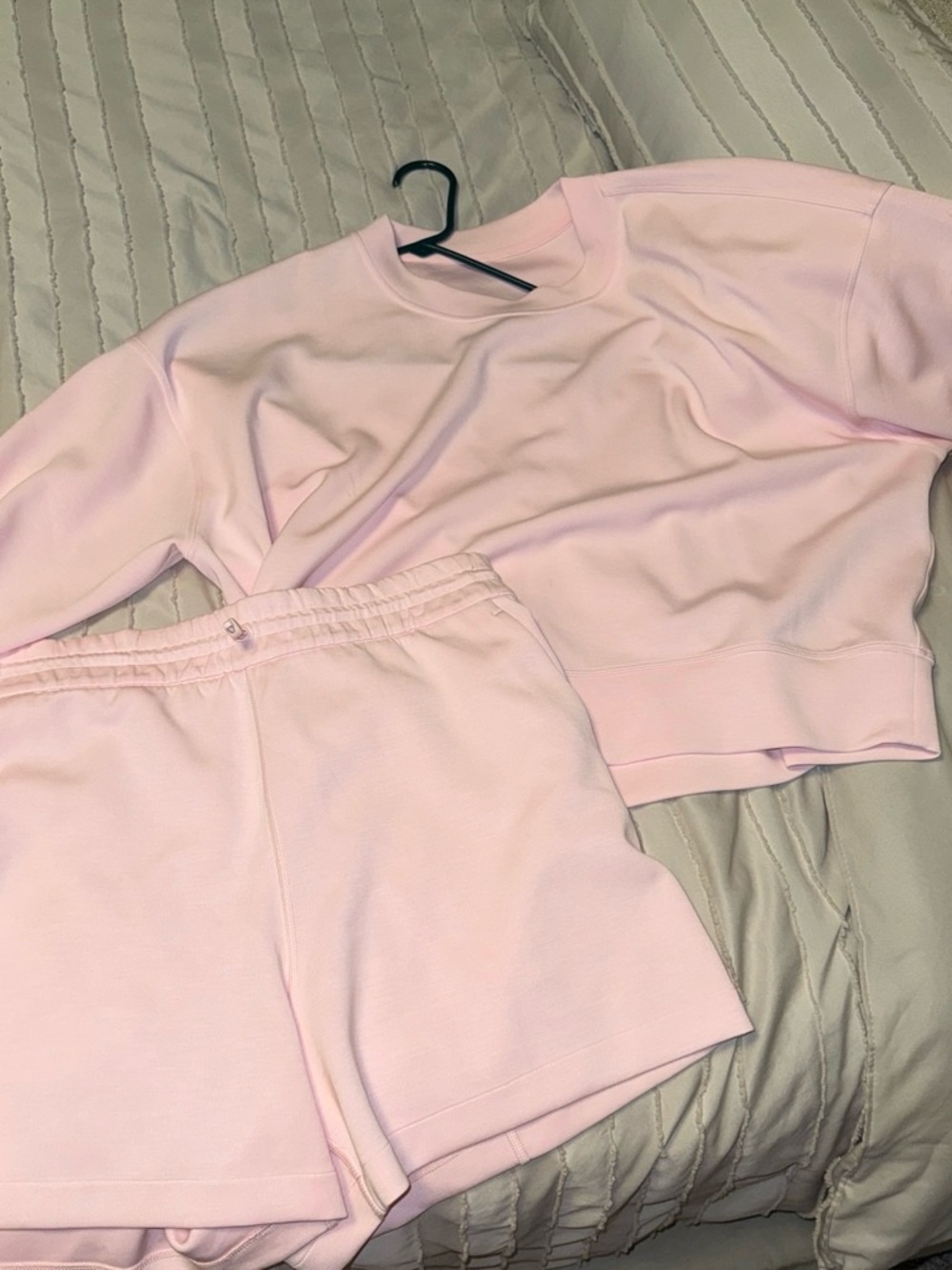 lululemon athletica Light Pink Athletic Shorts Set